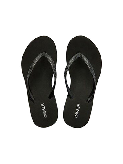 Sculpted High-Wedge Toe-Ring Flip-Flops