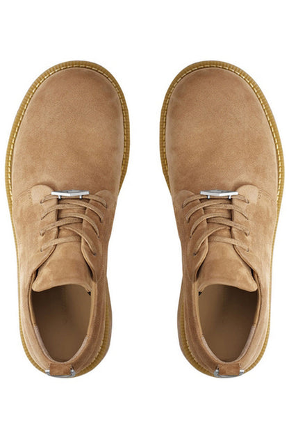 Suede Chunky Derby Boots