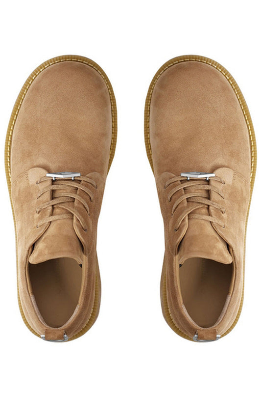 Suede Chunky Derby Boots