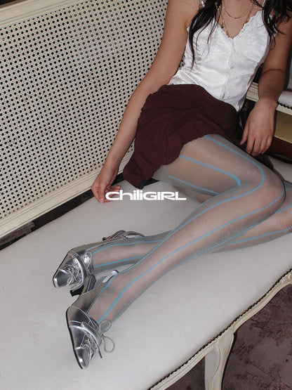Silver Pointed-Toe Kitten-Heel Slingbacks