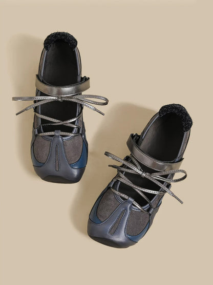 Multi-Strap Cutout Mesh Trainer Sneakers