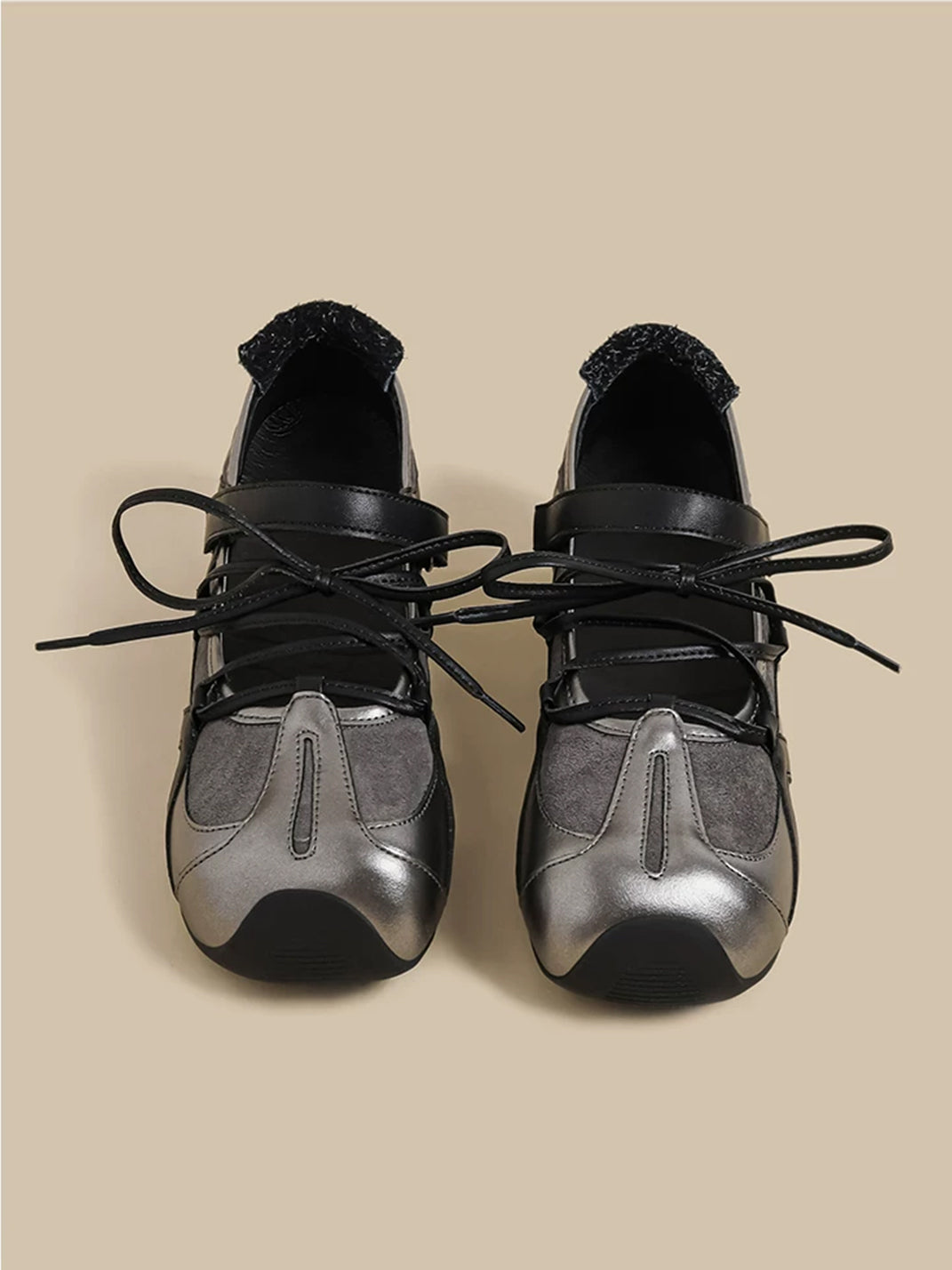 Multi-Strap Cutout Mesh Trainer Sneakers