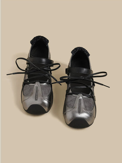Multi-Strap Cutout Mesh Trainer Sneakers