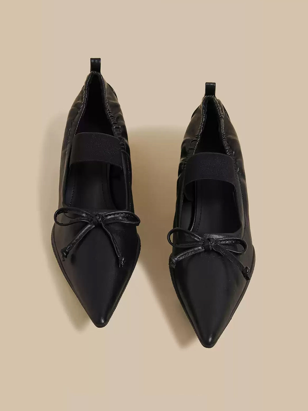 Pleated Pointed-Toe Sculpted-Heel Mules