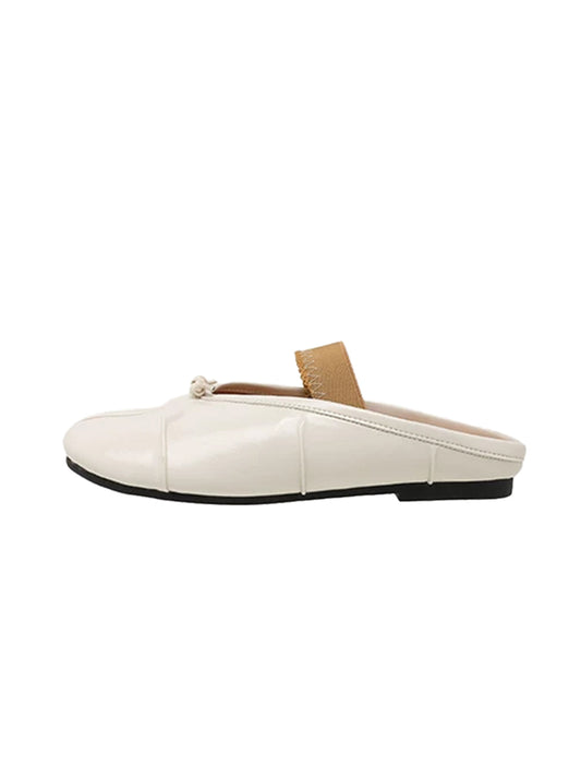 Minimal Split-Toe Open-Back Flats