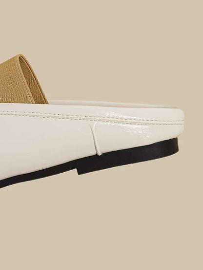 Minimal Split-Toe Open-Back Flats