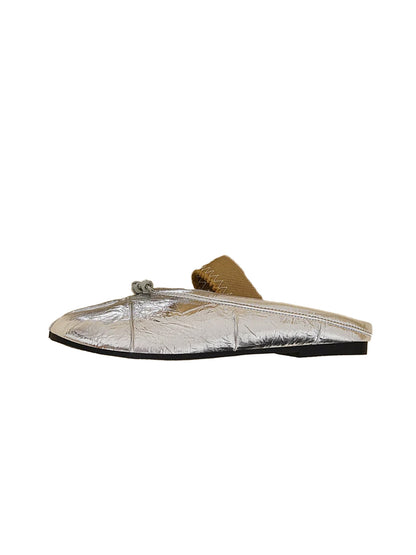 Minimal Split-Toe Open-Back Flats