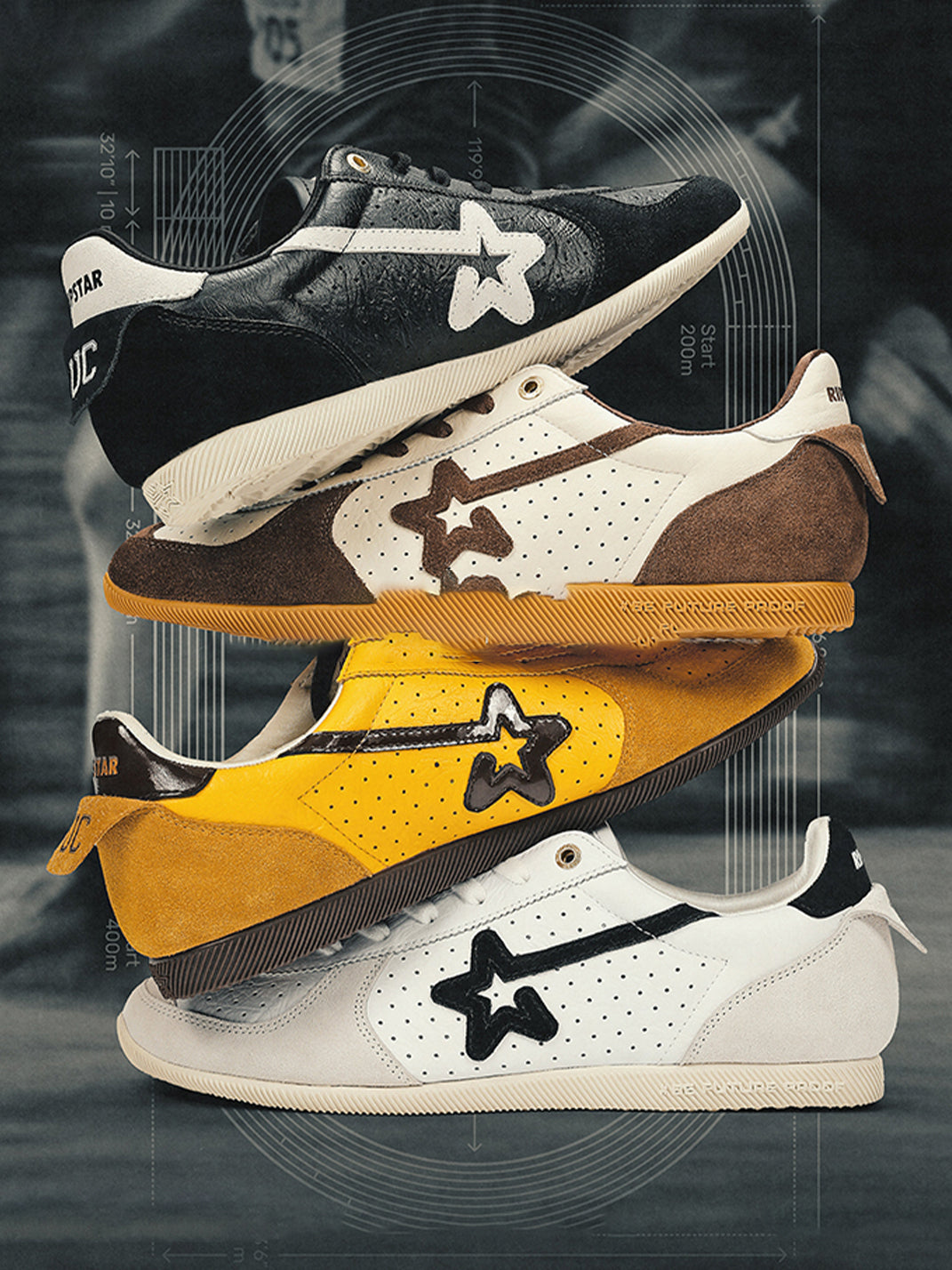 Collegiate Suede Low-Profile Trainers