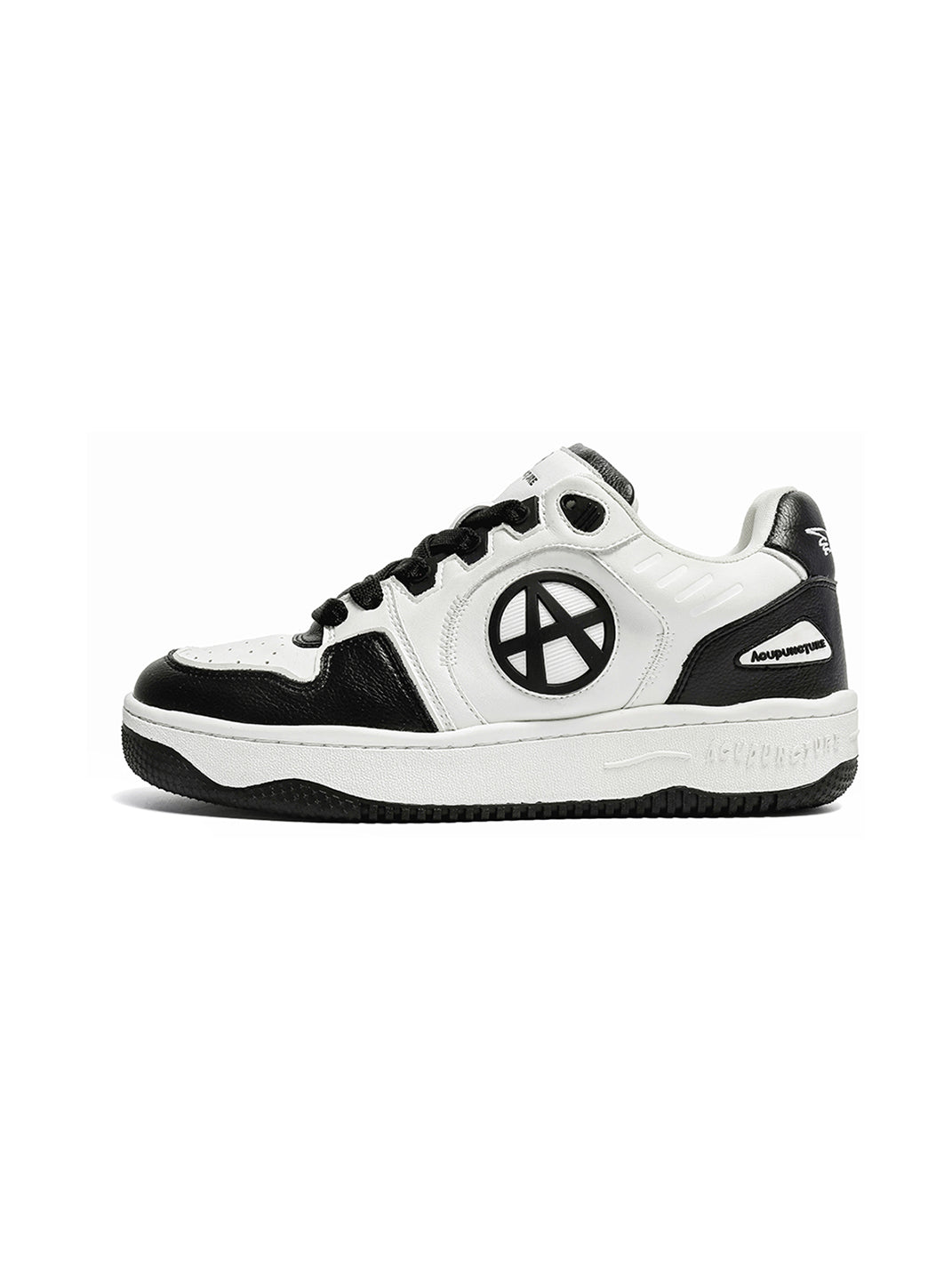 Circle-Logo Colorblock Skate Sneakers