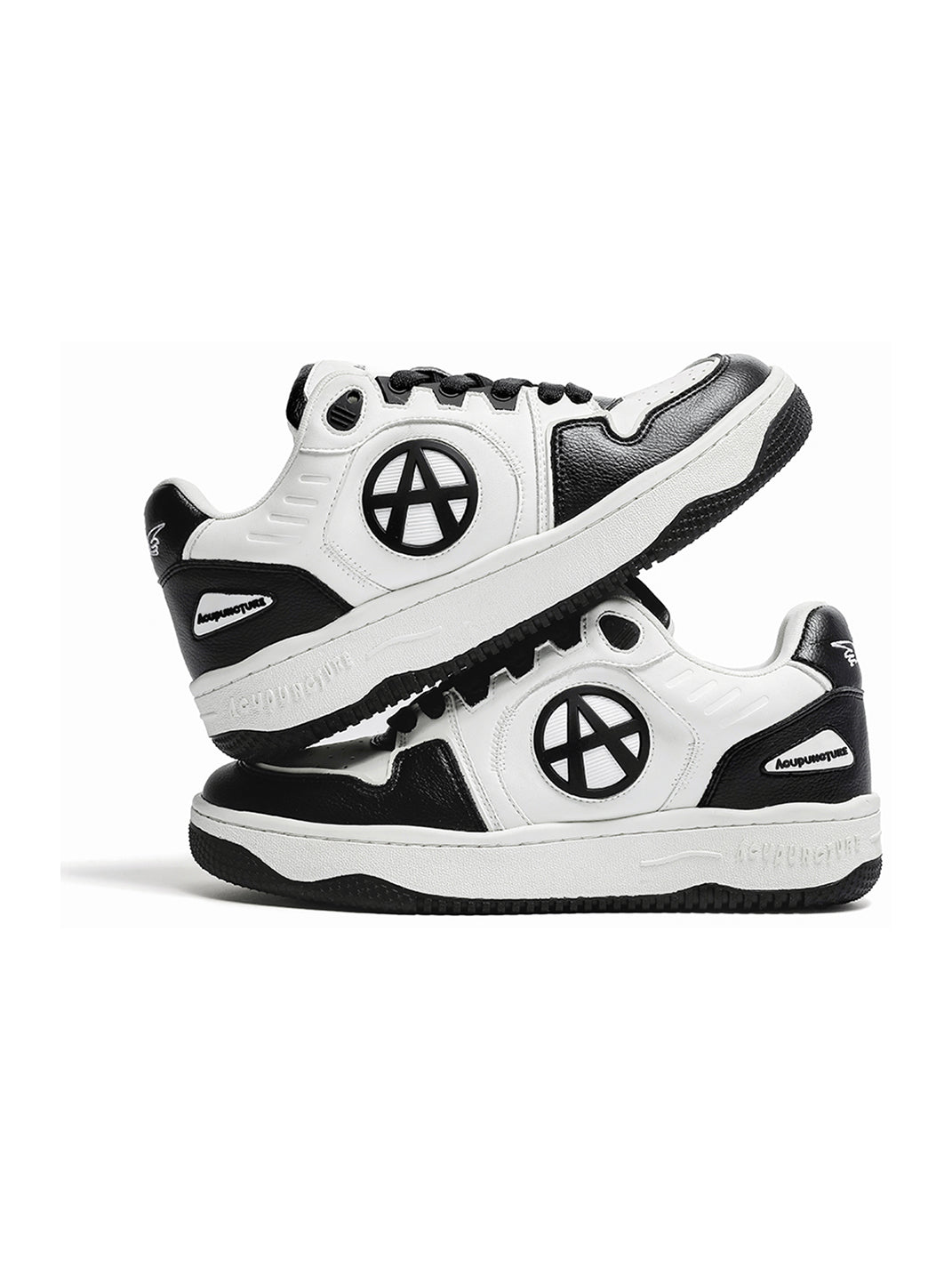 Circle-Logo Colorblock Skate Sneakers