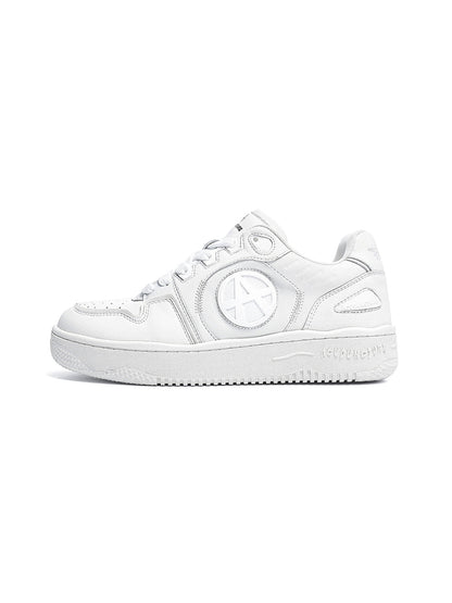 Circle-Logo Colorblock Skate Sneakers