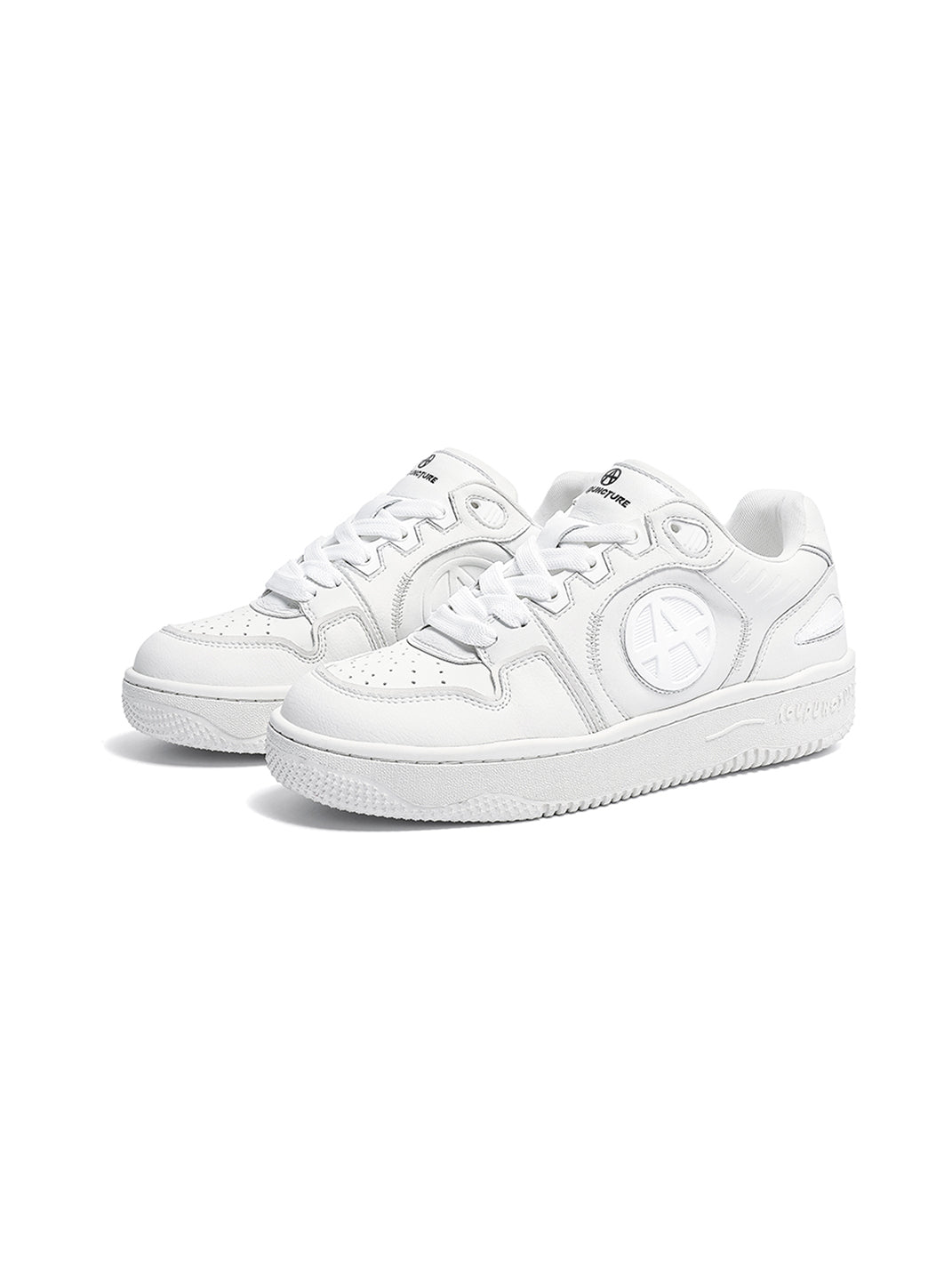 Circle-Logo Colorblock Skate Sneakers