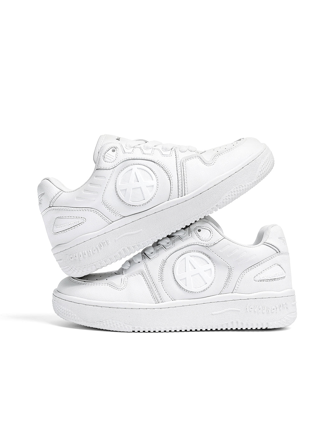 Circle-Logo Colorblock Skate Sneakers