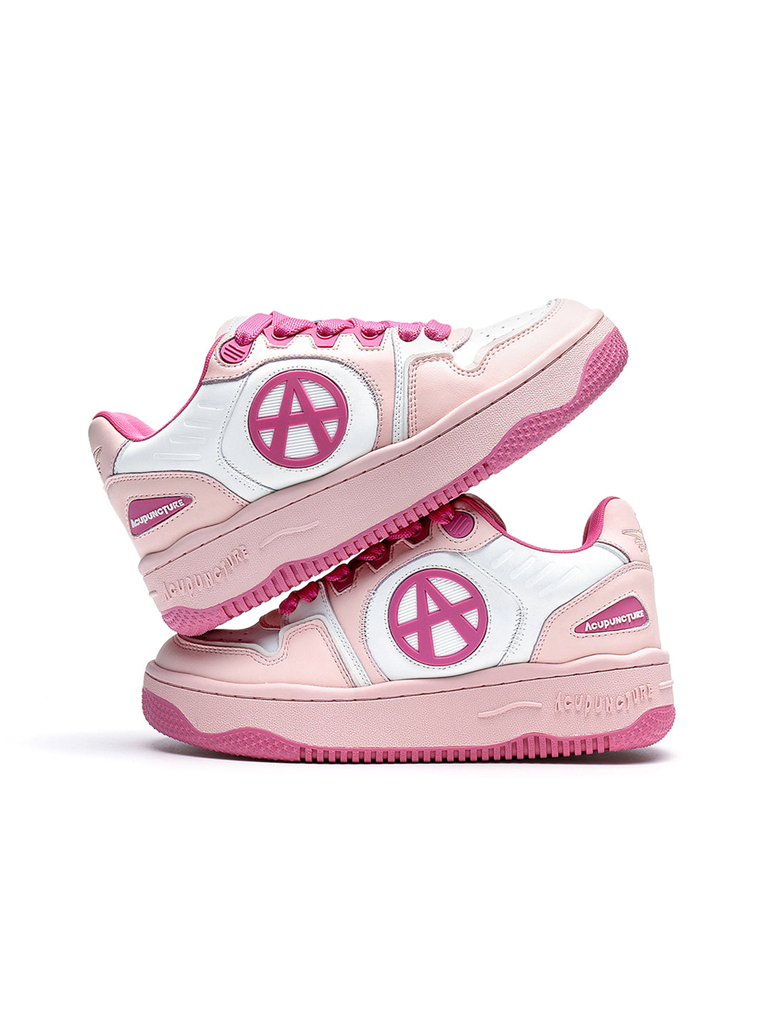 Circle-Logo Colorblock Skate Sneakers