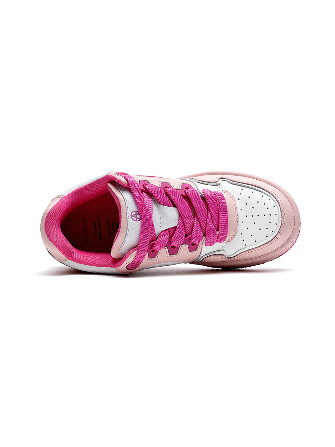 Circle-Logo Colorblock Skate Sneakers