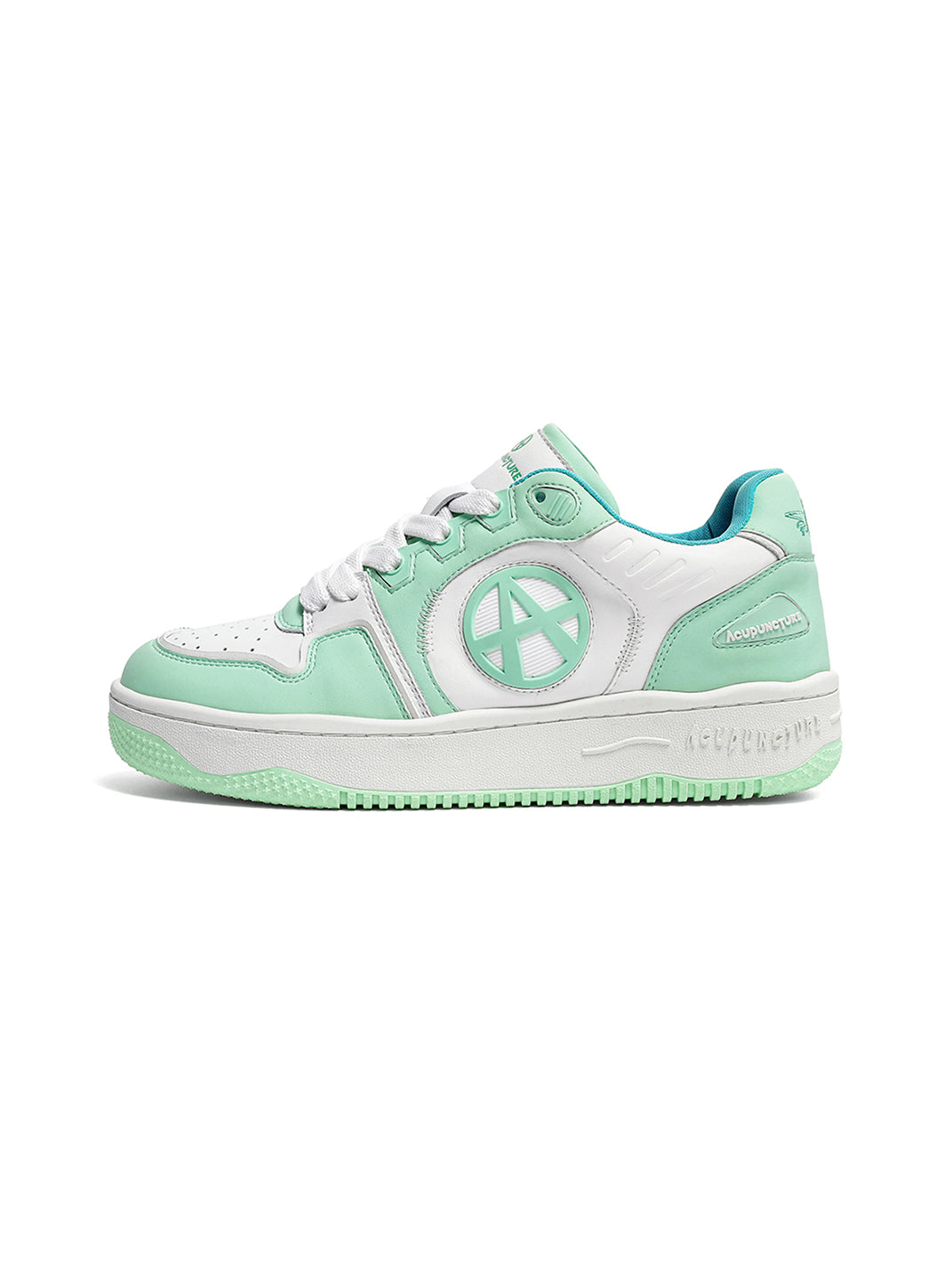 Circle-Logo Colorblock Skate Sneakers