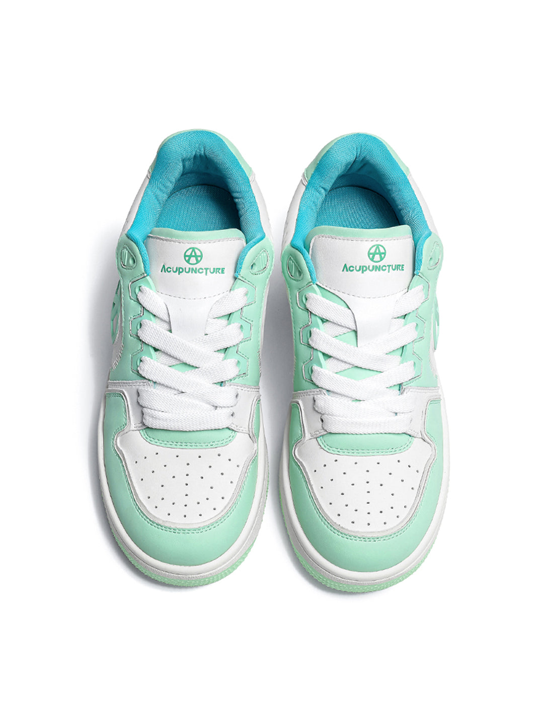 Circle-Logo Colorblock Skate Sneakers