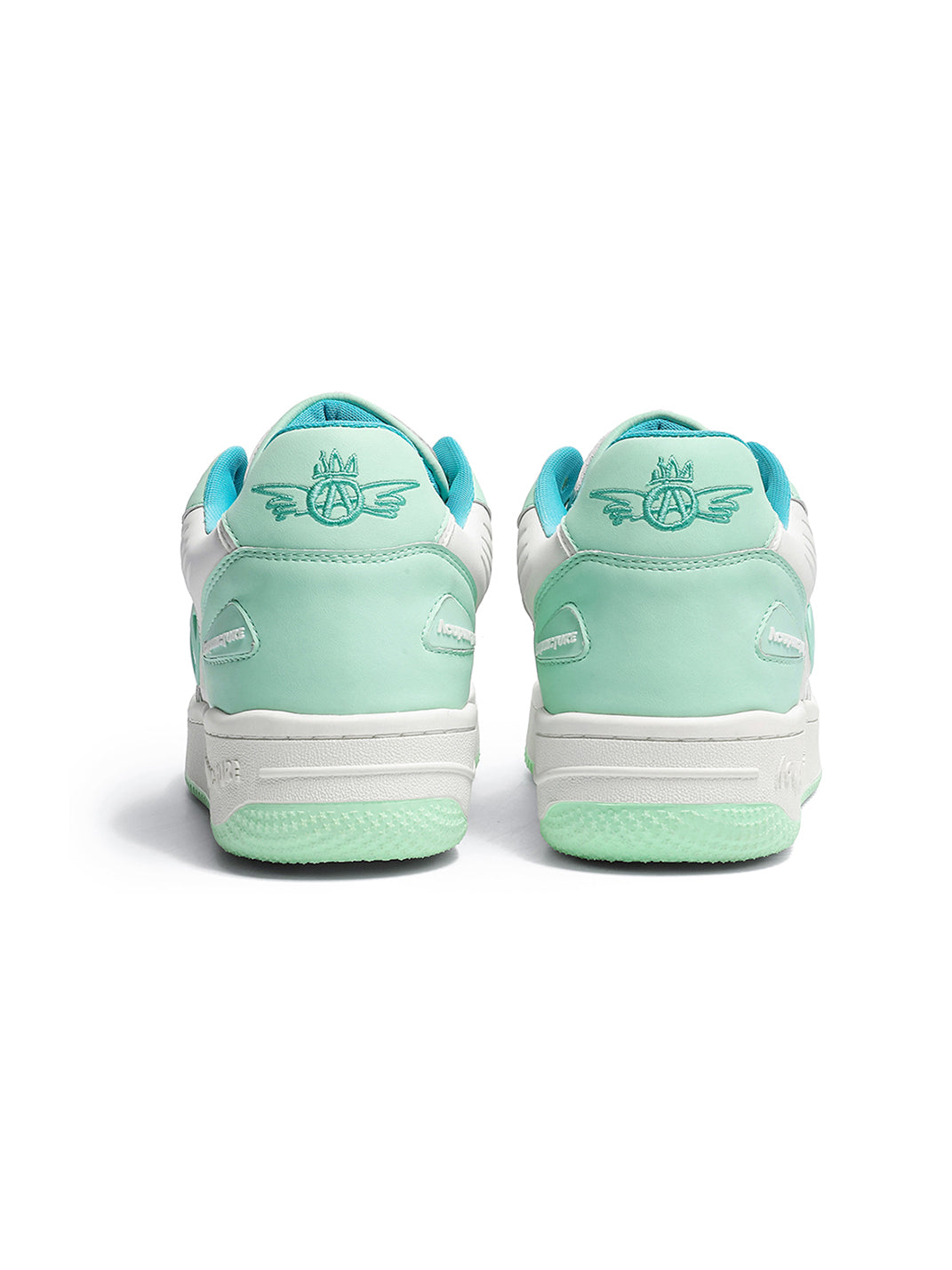 Circle-Logo Colorblock Skate Sneakers