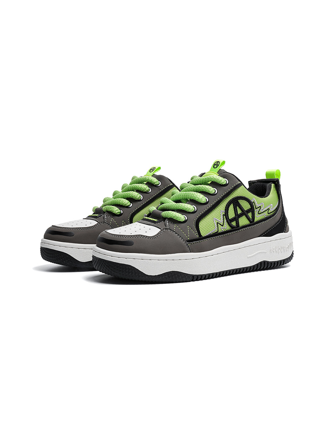 Colorblock Graphic Skate Sneakers