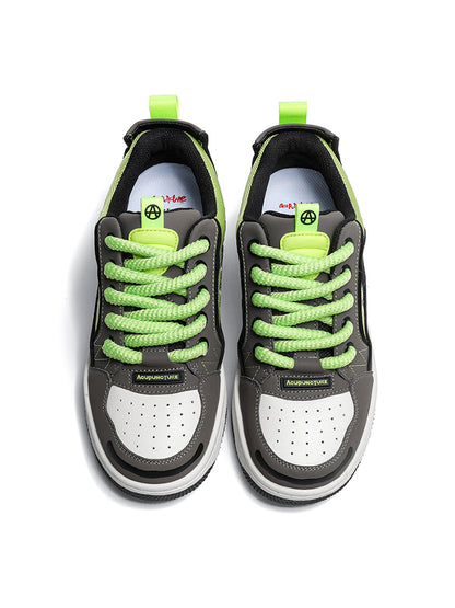 Colorblock Graphic Skate Sneakers