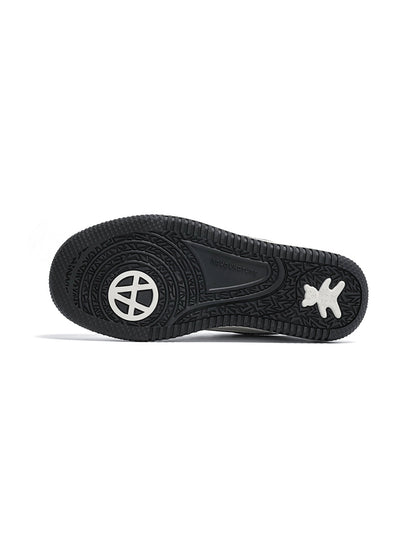Colorblock Graphic Skate Sneakers