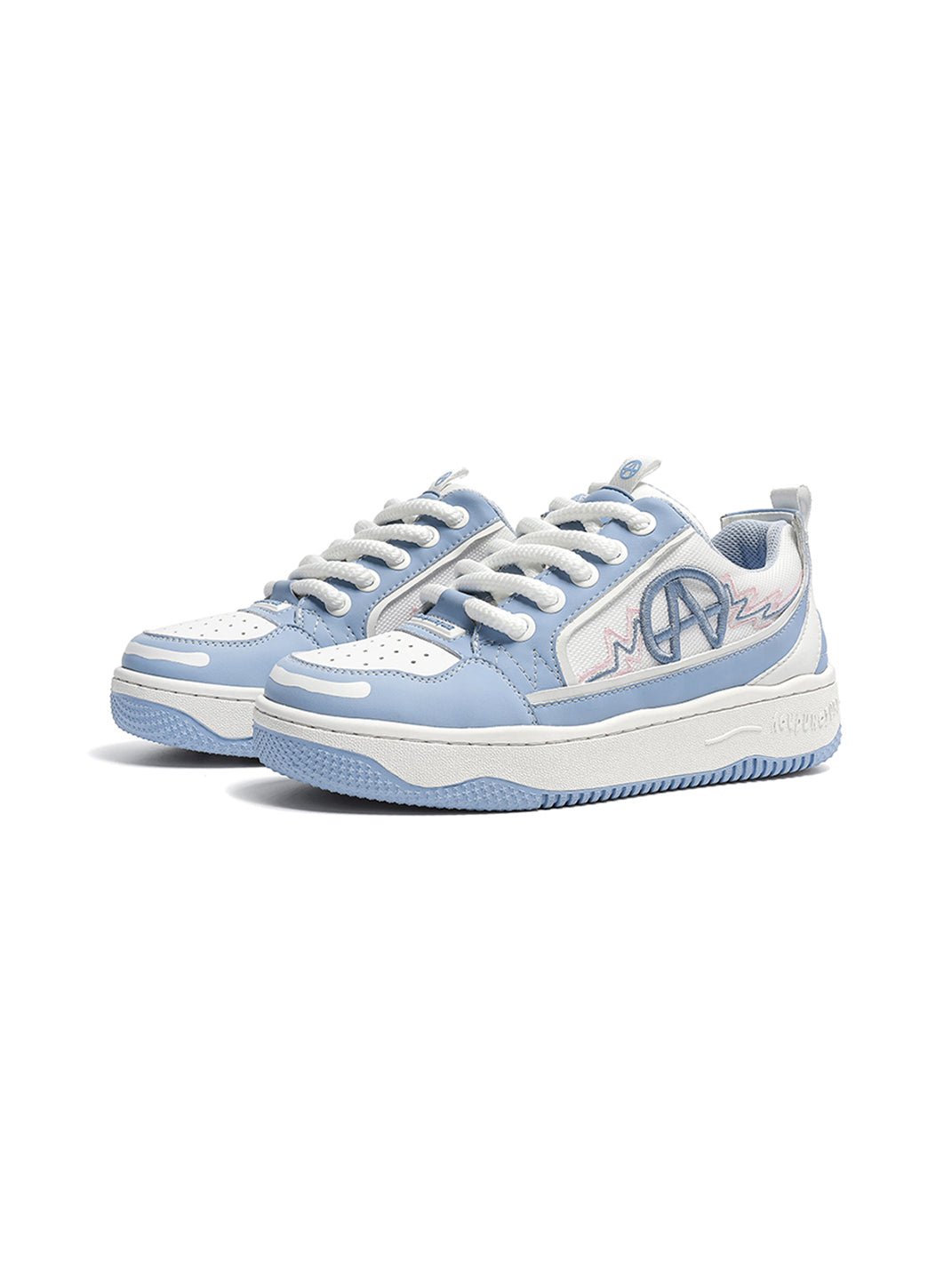 Colorblock Graphic Skate Sneakers