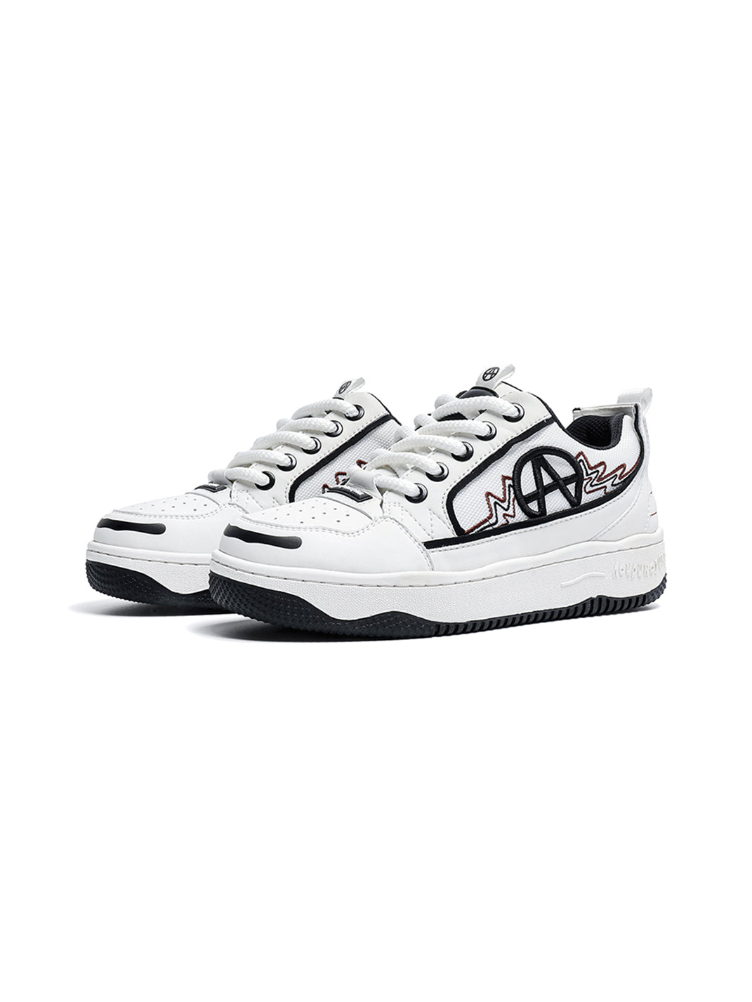 Colorblock Graphic Skate Sneakers