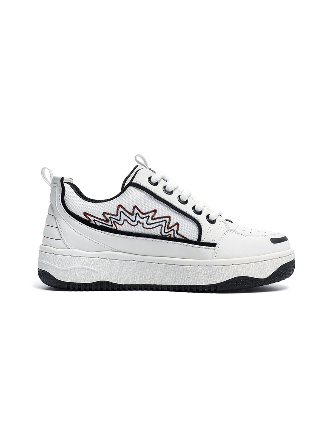 Colorblock Graphic Skate Sneakers