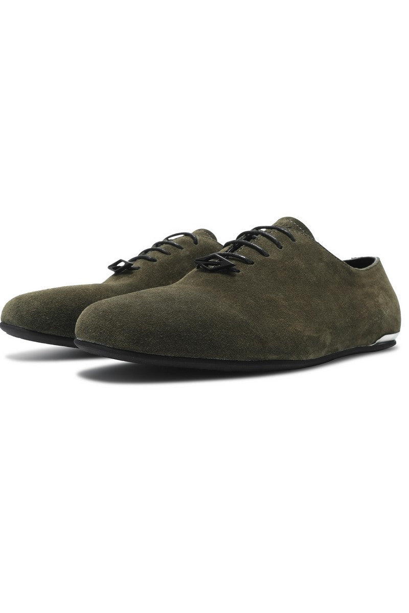 Metallic Leather Oxfords