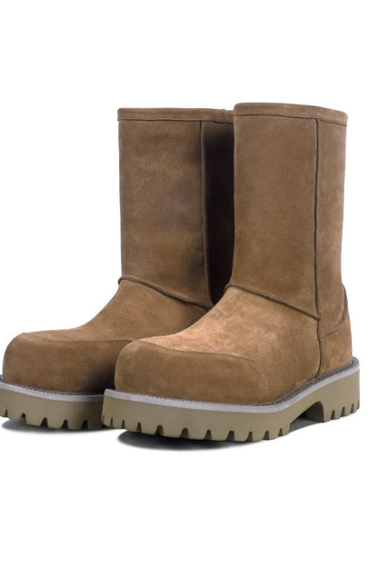 Tall Fleece Snow Boots