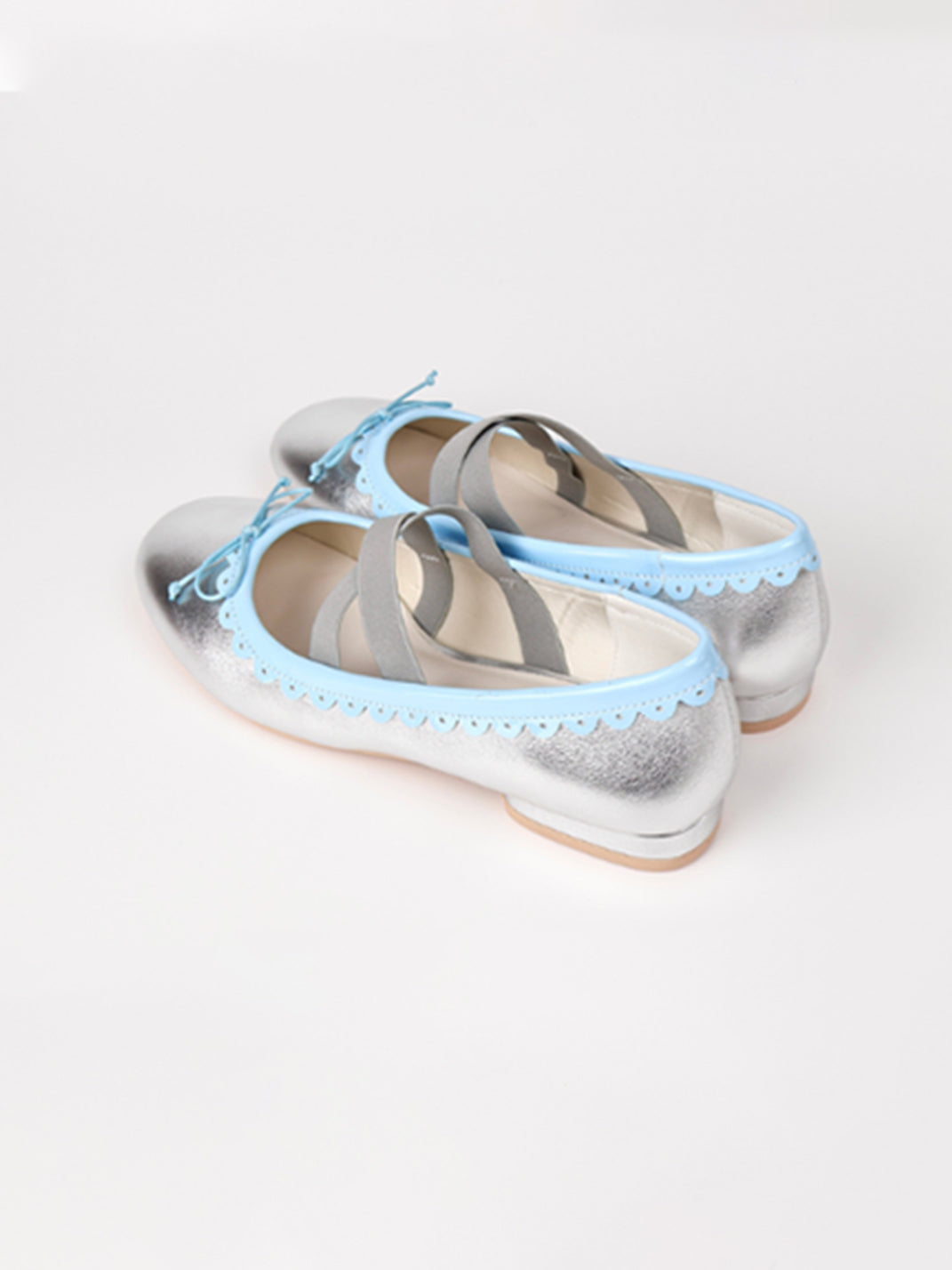 Contrast-Trim Ballet Mary Jane Flats