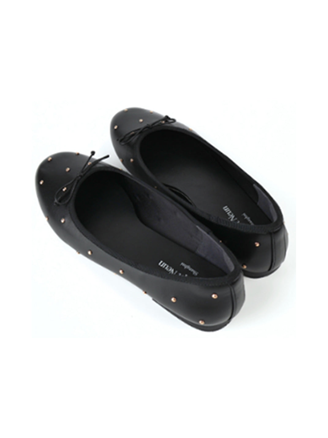 Studded Soft-Bow Ballet Flats