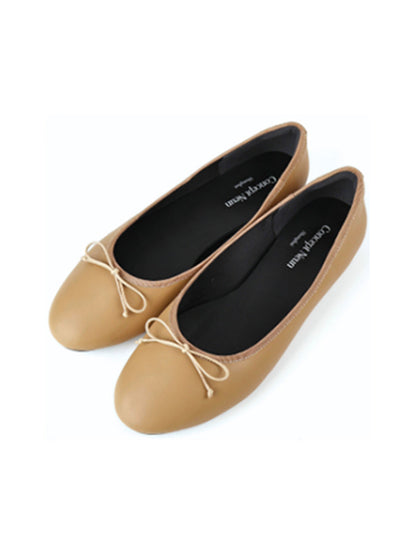 Studded Soft-Bow Ballet Flats