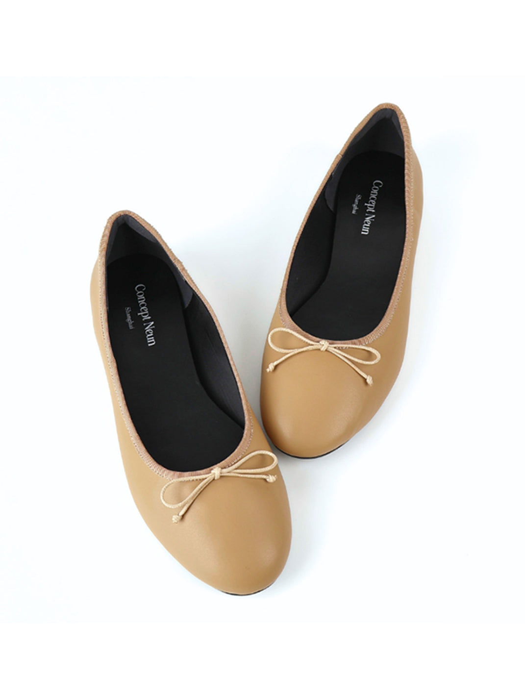 Studded Soft-Bow Ballet Flats