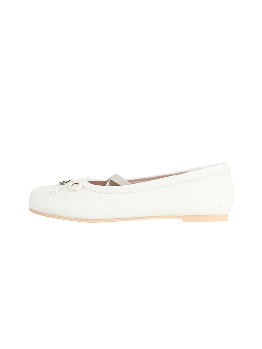 Glossy Split-Toe Strap Ballet Flats