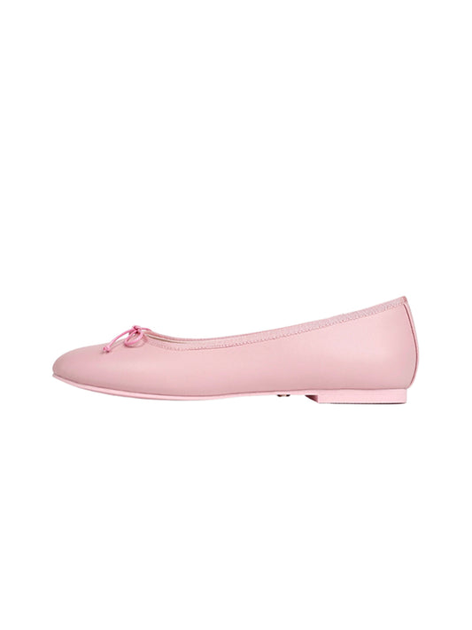 Pastel Bow Low-Profile Ballet Flats