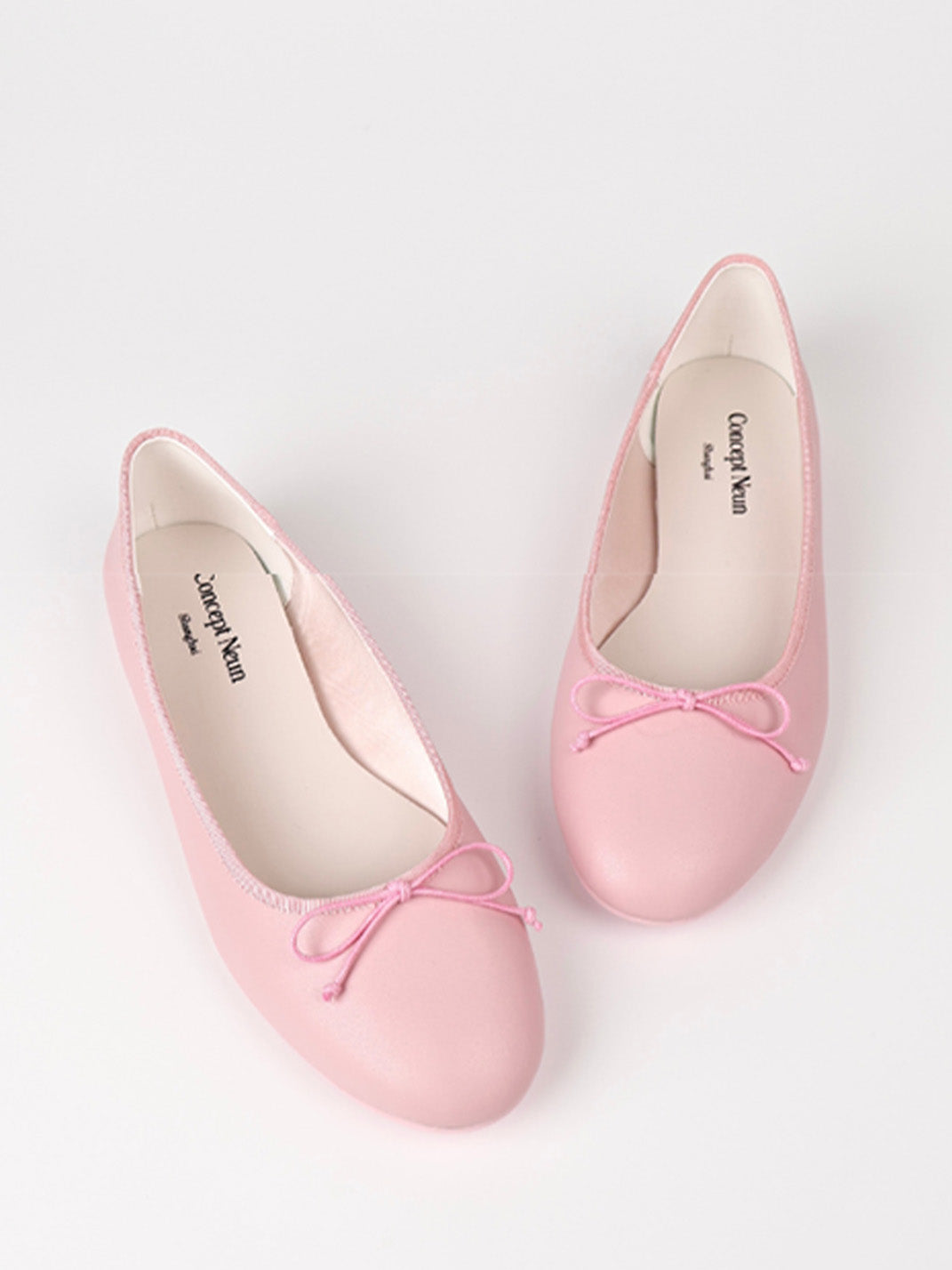 Pastel Bow Low-Profile Ballet Flats