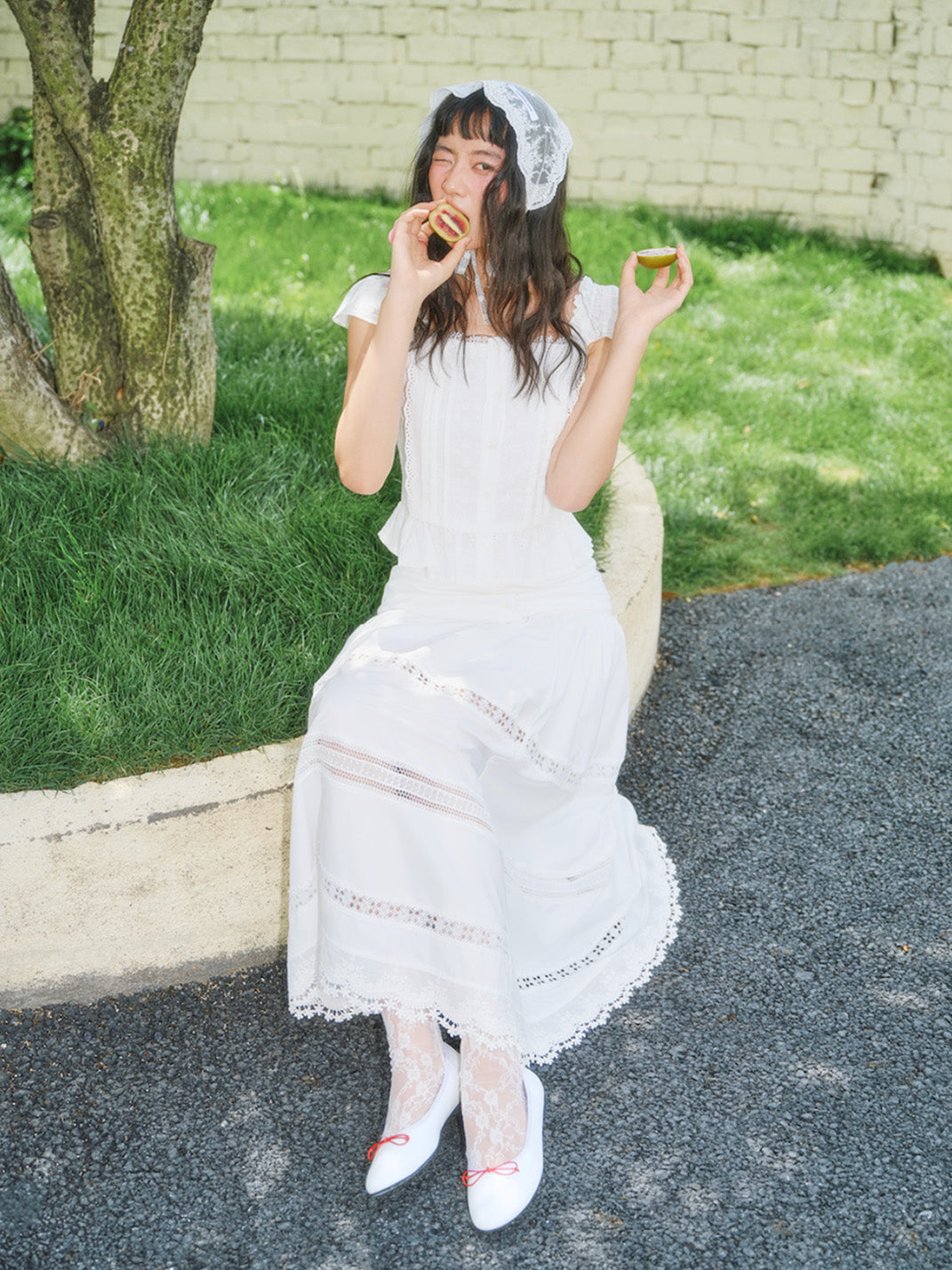 Pastel Bow Low-Profile Ballet Flats