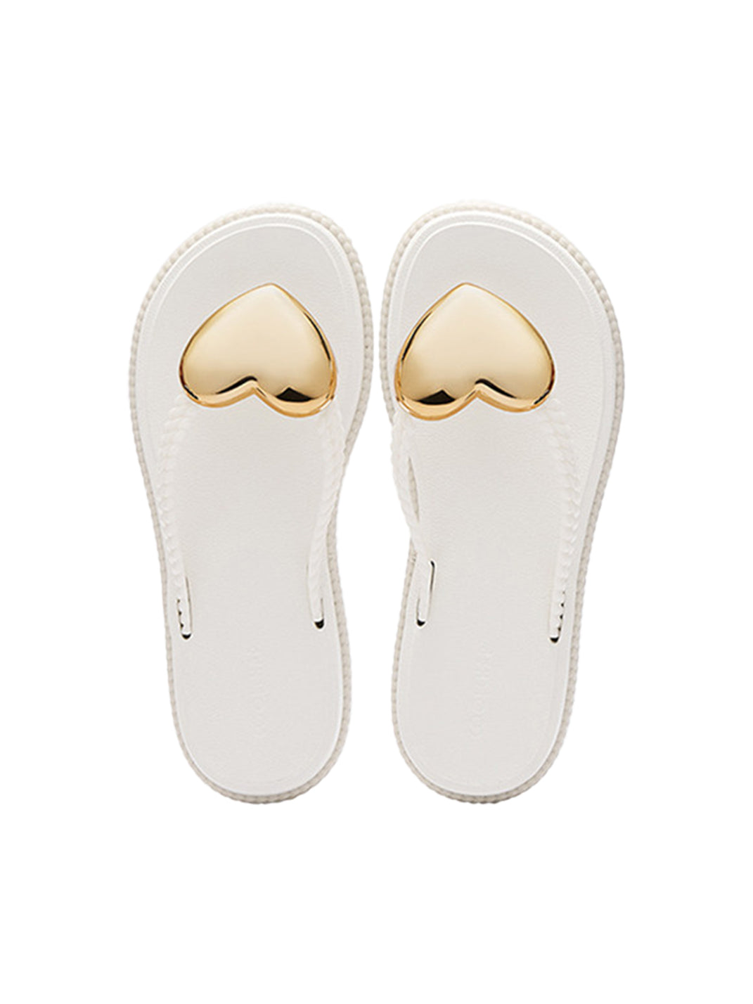 Heart Wave Platform Flip-Flops