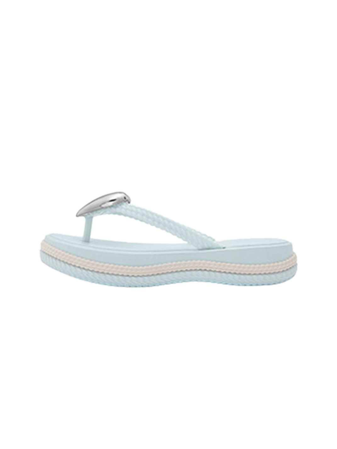 Heart Wave Platform Flip-Flops