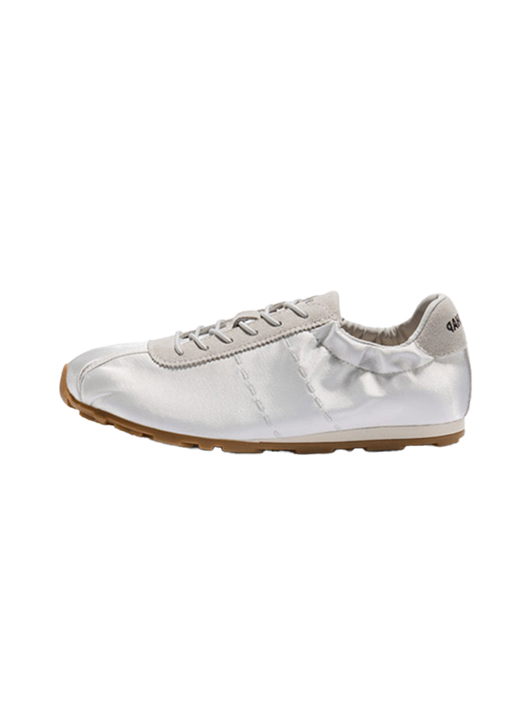 Satin Low-Profile Lace-Up Sneakers