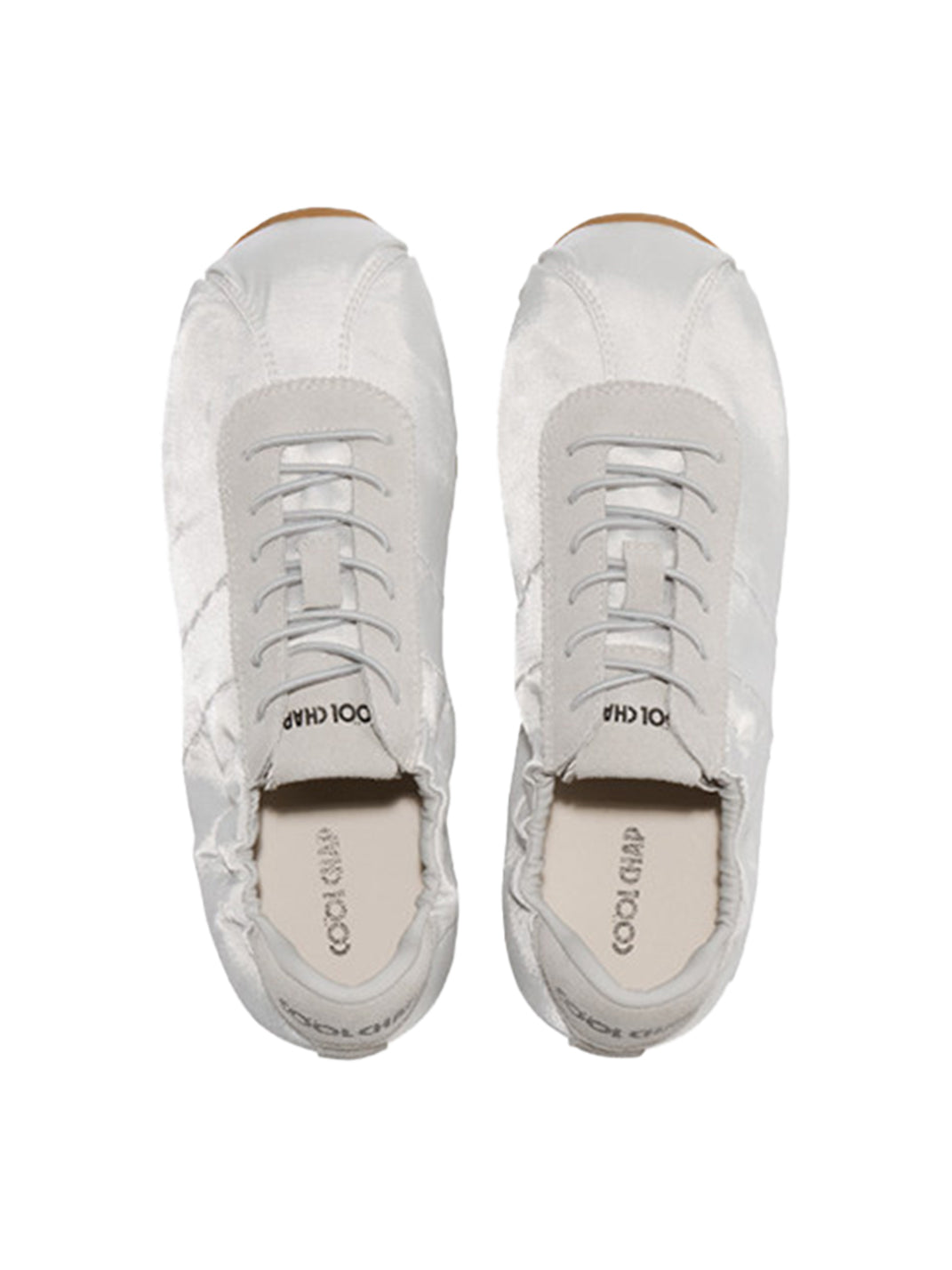 Satin Low-Profile Lace-Up Sneakers