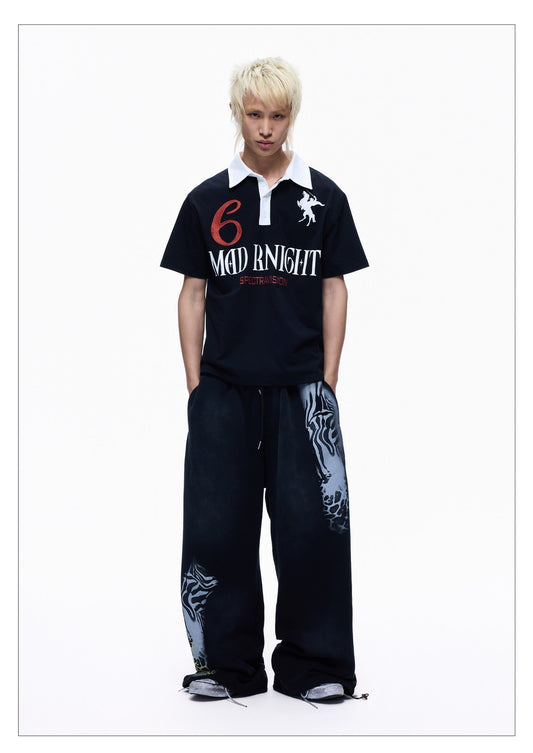 Double-waisted Leopard Sweatpants