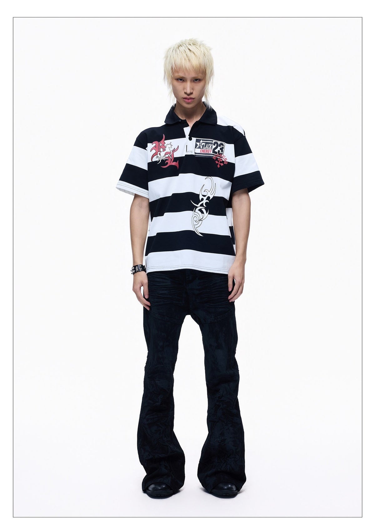 Light Casual Polo Shirt, Loose Fit, Short Sleeves