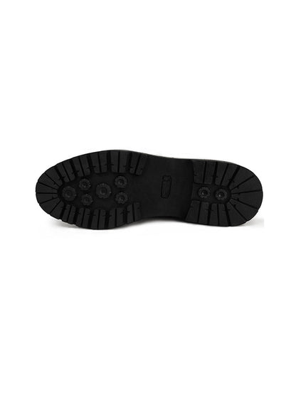 Croc-Embossed Leather Derby Shoes