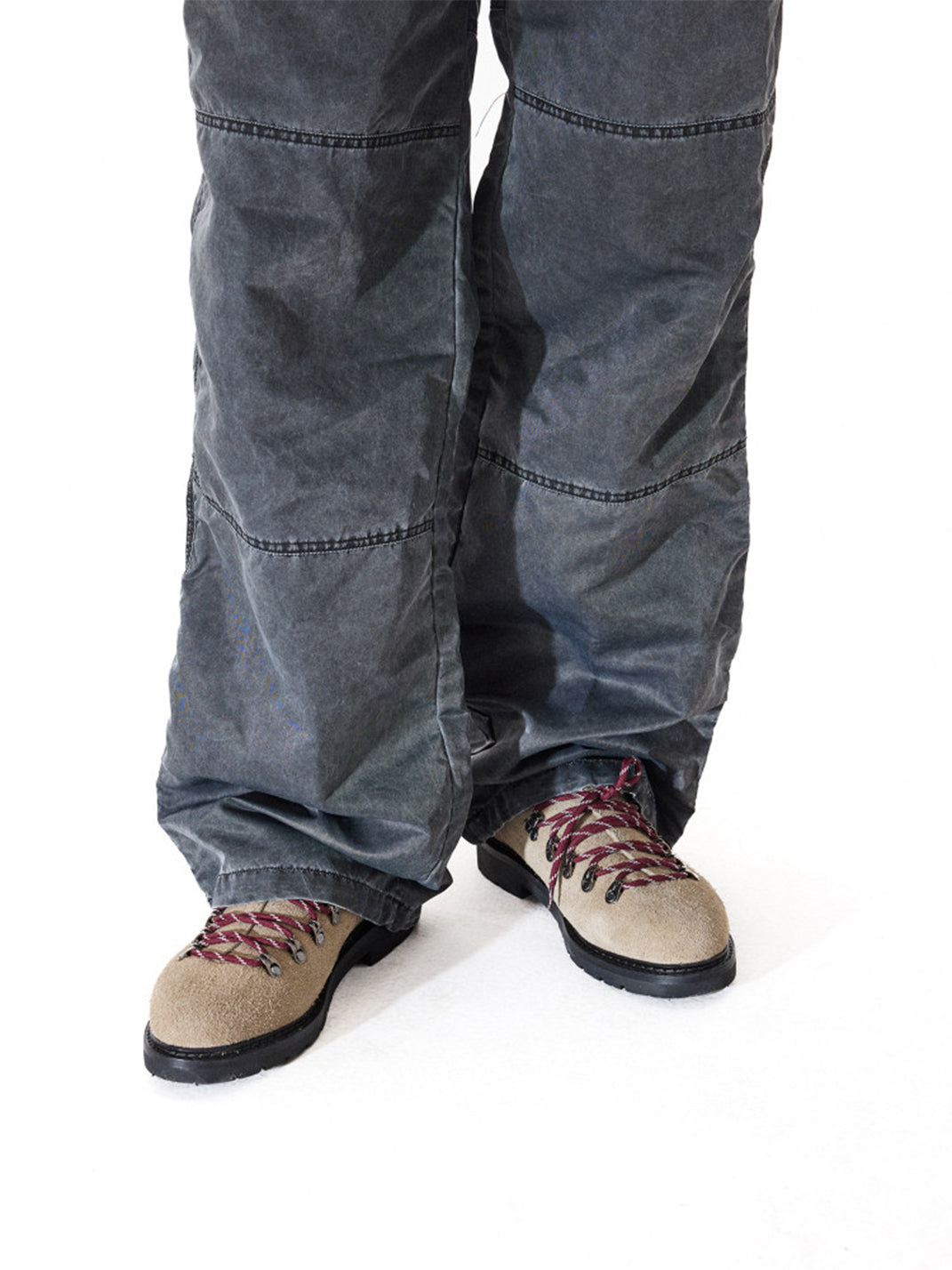 Sand Suede Hiking-Lace Derby Shoes
