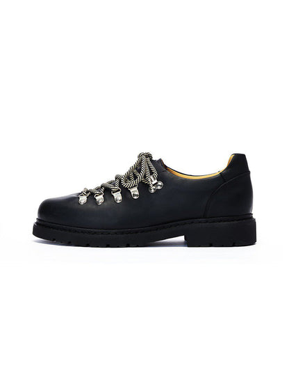 Textured Suede Metal-Eyelet Derby Shoes