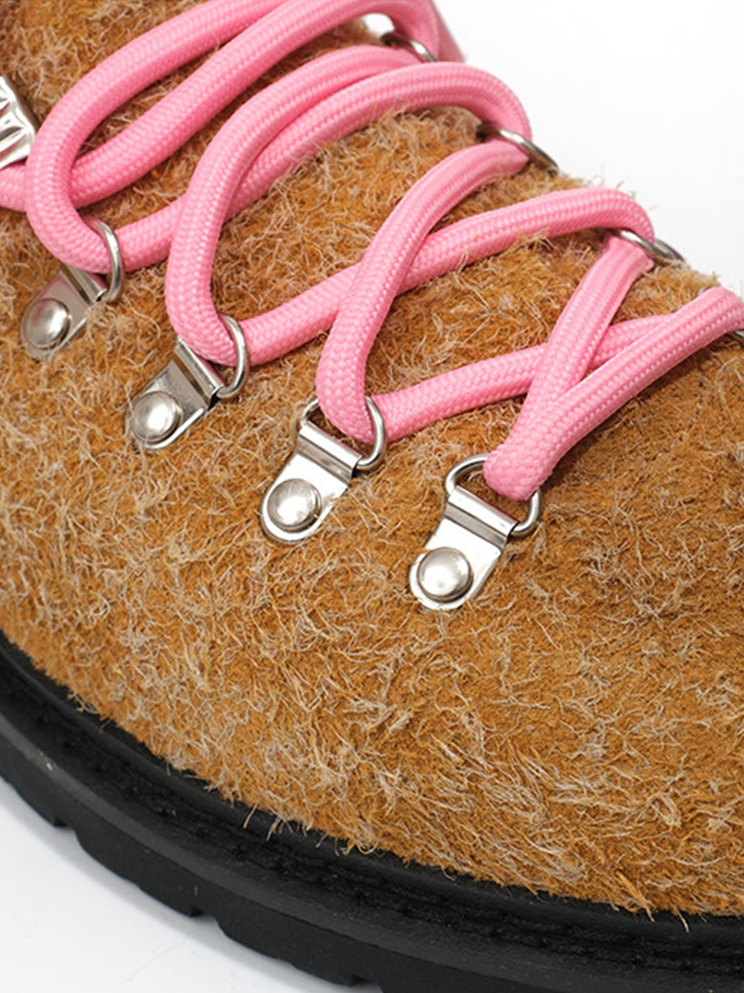 Textured Suede Metal-Eyelet Derby Shoes