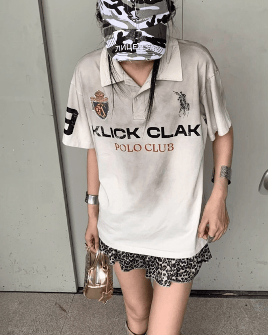 Distressed Polo Tee