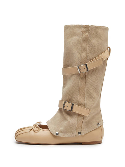 Detachable Gaiter Ballet Boots